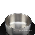 Round Stainless Steel Bowl With Lid And Tray